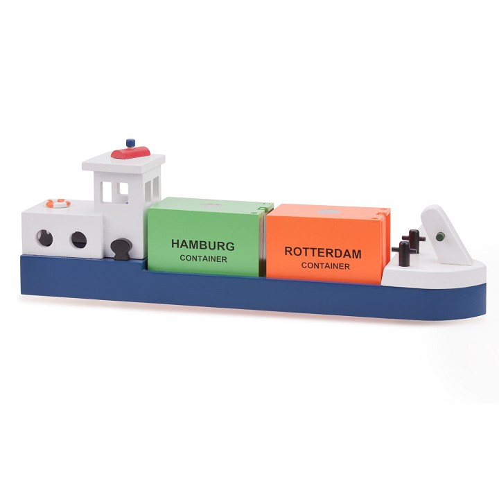 Barge with 2 containers